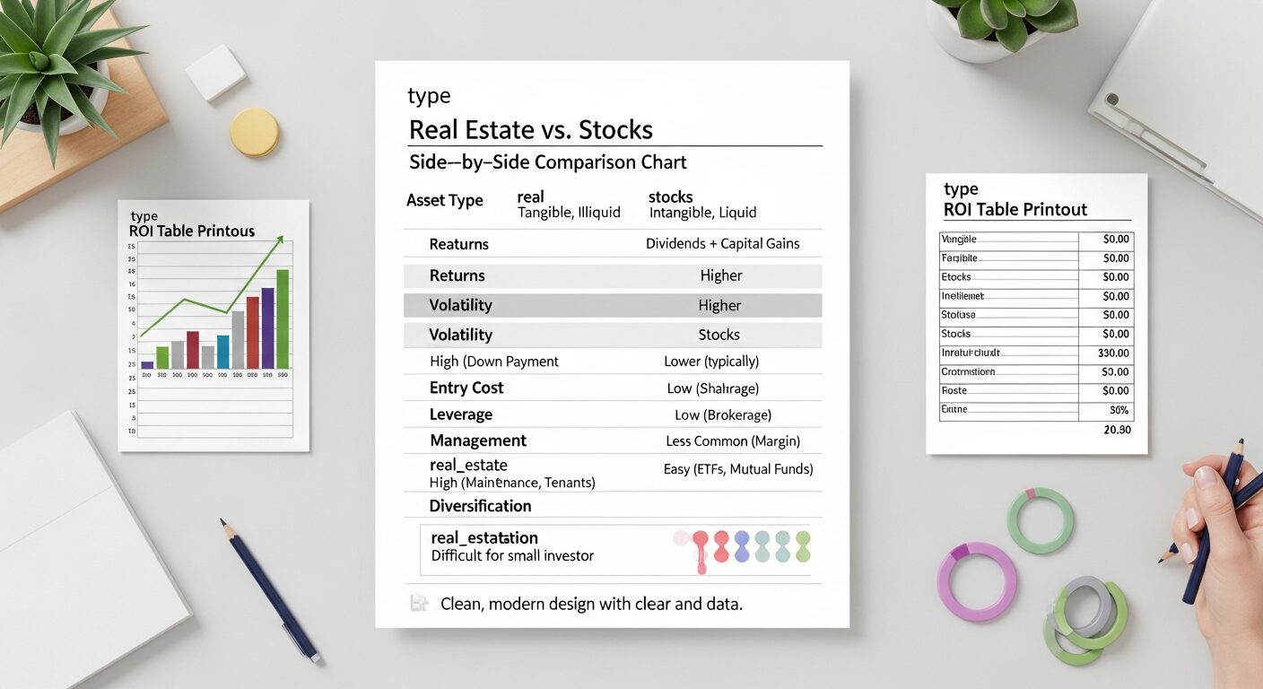 Real Estate vs Stocks: Which Investment Is Right for You 2026